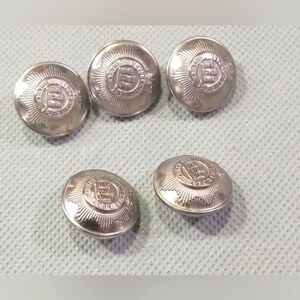 The Devonshire Regiment Metal Button Set Of 5 British Army Infantry Officer .74"